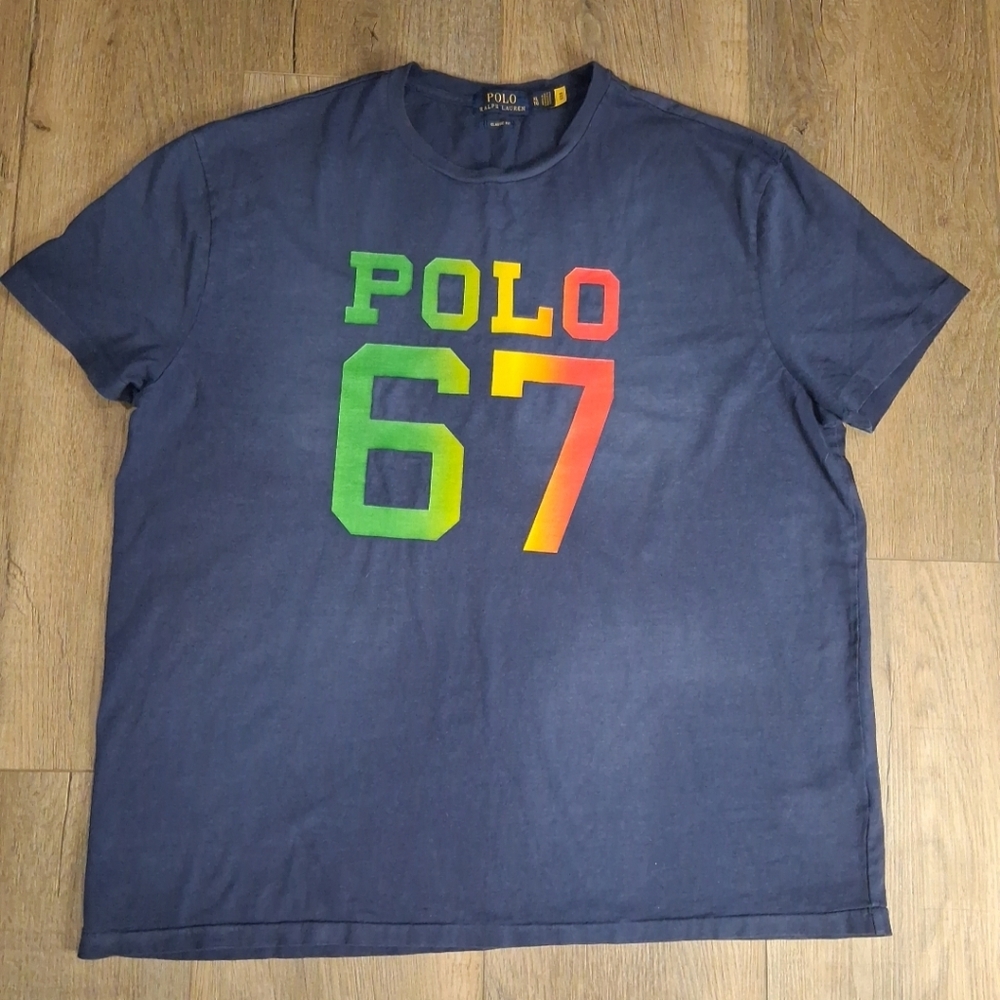 Ralph Lauren Mens XL Polo 67 t-shirt classic fit w/ QR Authentication Tag